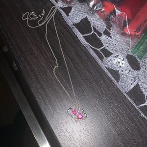 Beautiful silver 925 heart pendant necklace